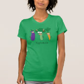 Vegetabulls Vegetable Bulls Funny Women's T-shirt (Voorkant)