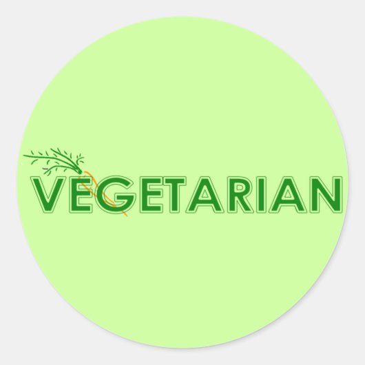 Vegetaire Stickers (Voorkant)