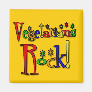 Vegetaires Rock (retro-stijl) Magneet