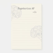 Vegetarian AF-blocnote Post-it® Notes (Voorkant)