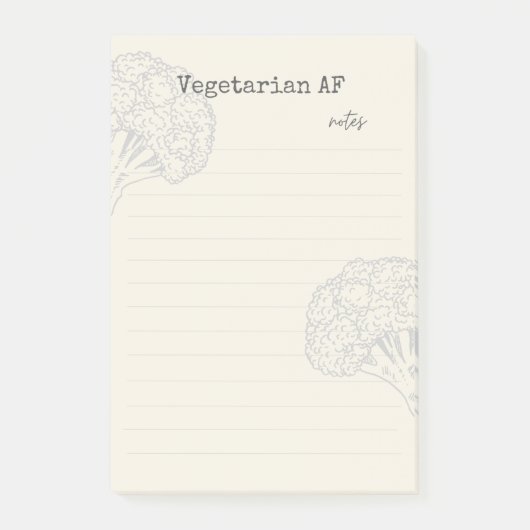 Vegetarian AF-blocnote Post-it® Notes (Voorkant)