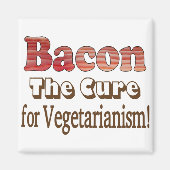 Vegetarian Bacon Magneet (Voorkant)