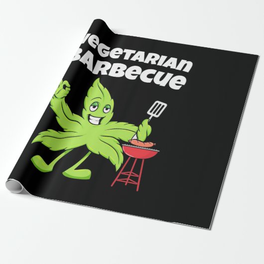 Vegetarian Barbecue Cadeaupapier (Uitgerold)