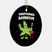 Vegetarian Barbecue Keramisch Ornament (Rechts)
