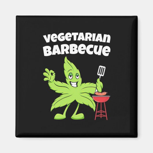 Vegetarian Barbecue Magneet (Voorkant)