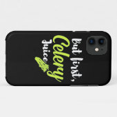 Vegetarian but first Celery Juice Case-Mate iPhone Case (Achterkant (horizontaal))