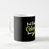 Vegetarian but first Celery Juice Koffiemok (Voorkant links)