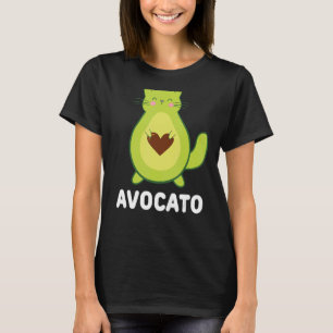 Vegetarian Cat Avocado Avogato Avocato Cat T-shirt