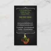 Vegetarian Chef / Catering / cook service Visitekaartje (Achterkant)