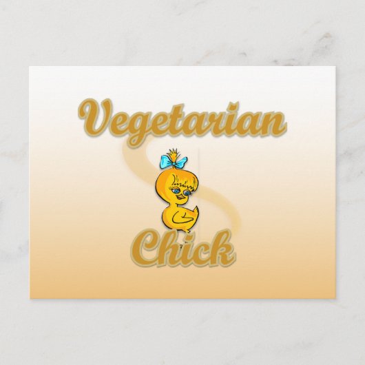 Vegetarian Chick Briefkaart (Voorkant)