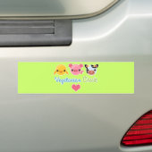 Vegetarian Chick Bumpersticker (Op auto)