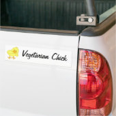 Vegetarian Chick Bumpersticker (Op Truck)