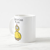 Vegetarian Chick Cartoon Koffiemok (Voorkant links)