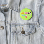 Vegetarian Chick Ronde Button 5,7 Cm (In situ)
