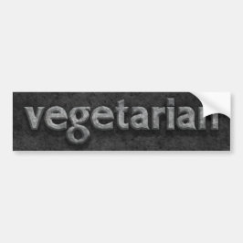 Vegetarian Chiseled Stone Bumpersticker