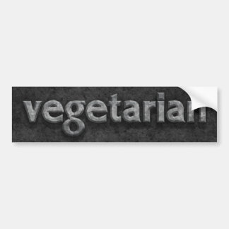 Vegetarian Chiseled Stone Bumpersticker