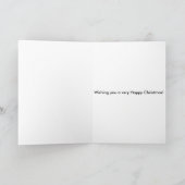 Vegetarian Christmas Card Feestdagen Kaart (Binnen)