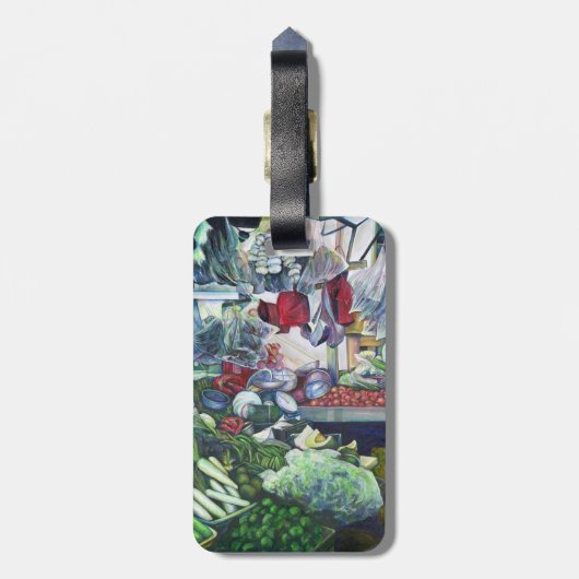 Vegetarian Club komt hier dinsdagmiddag bijeen Bagagelabel (Achterkant verticaal)