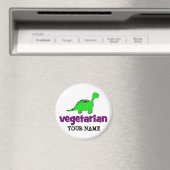 Vegetarian - Dinosaur Design Magneet (Insitu (Vaatwasser))