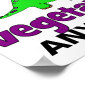 Vegetarian - Dinosaur Design Poster (Hoek)