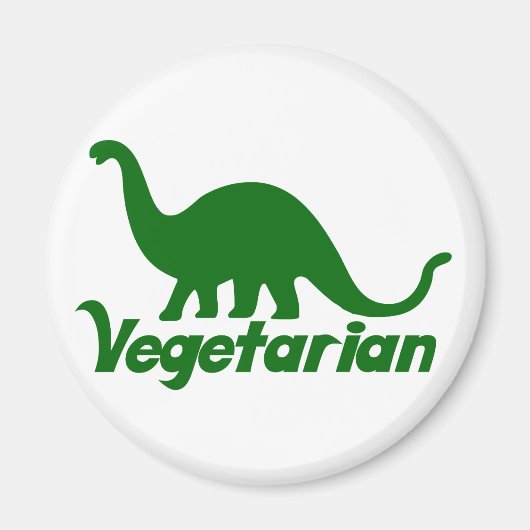 Vegetarian Dinosaur Magneet (Voorkant)