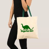Vegetarian Dinosaur Tote Bag (Voorkant (product))