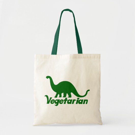 Vegetarian Dinosaur Tote Bag (Voorkant)