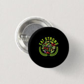 Vegetarian Eat Strand Ronde Button 3,2 Cm (Voorkant /achterkant)