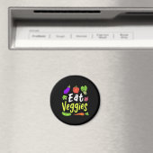 Vegetarian Eat Veggies Magneet (Insitu (Vaatwasser))