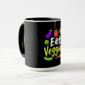 Vegetarian Eat Veggies Mok (Voorkant links)