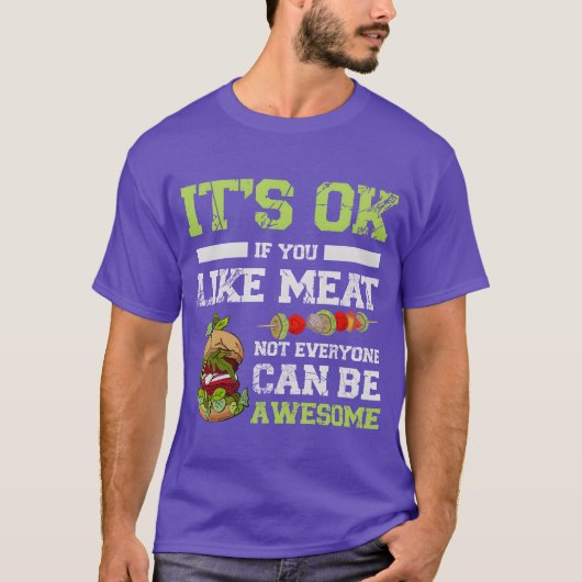 Vegetarian Fast Food Vegan Veggie retro T-shirt (Voorkant)