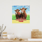 VEGETARIAN FOOD we like it Poster (Keuken)