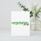 Vegetarian for Life Briefkaart (Staand voorkant)