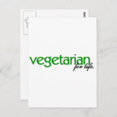 Vegetarian for Life Briefkaart (Voorkant / Achterkant)