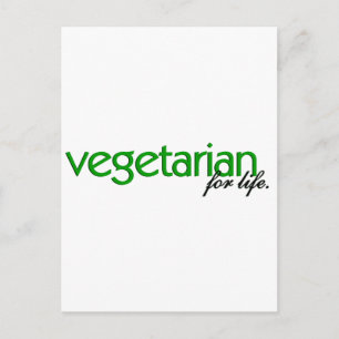 Vegetarian for Life Briefkaart