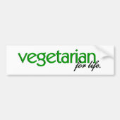 Vegetarian for Life Bumpersticker (Voorkant)