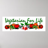 Vegetarian for Life Poster (Voorkant)
