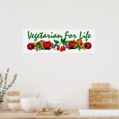 Vegetarian for Life Poster (Keuken)