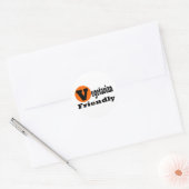 Vegetarian Friendly Ronde Sticker (Envelop)