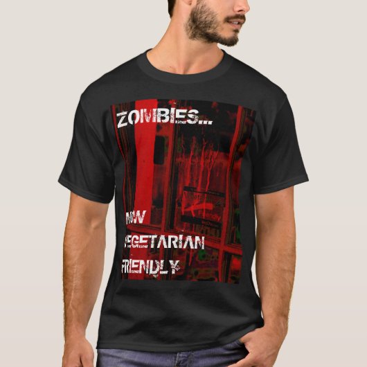 Vegetarian Friendly Zombies t-shirt (Voorkant)