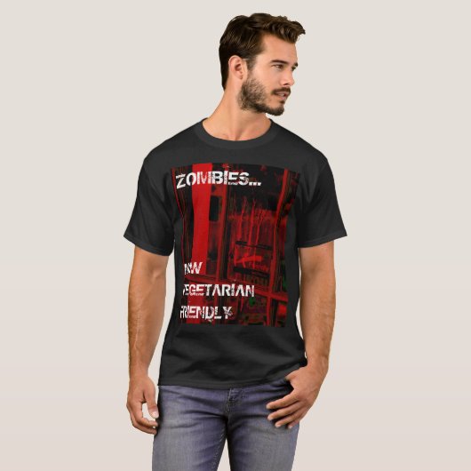 Vegetarian Friendly Zombies t-shirt (Voorkant volledig)