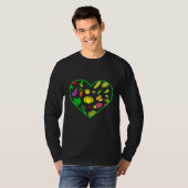 Vegetarian Heart Diet Vegan No Vat Plant Based Li T-shirt (Voorkant volledig)