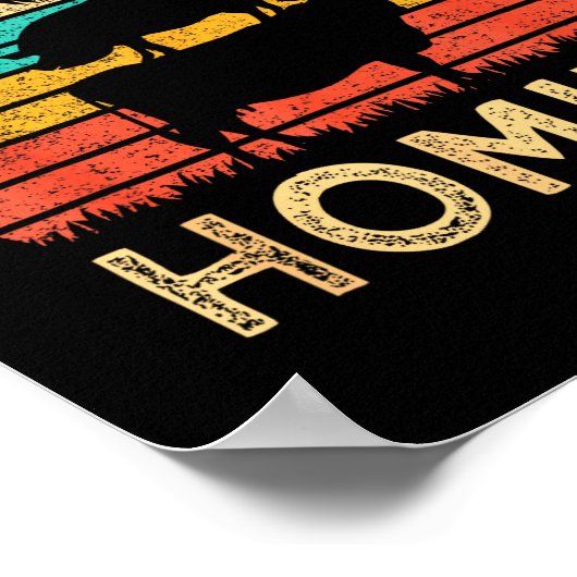 Vegetarian I Don't Eat My Homies Funny Vegan Retro Poster (Hoek)