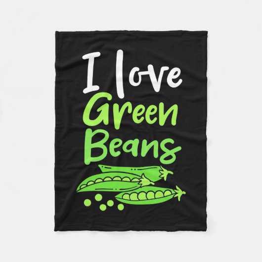 Vegetarian I love Green Bans Fleece Deken (Voorkant)