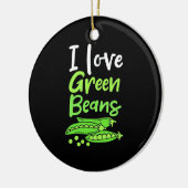 Vegetarian I love Green Bans Keramisch Ornament (Links)
