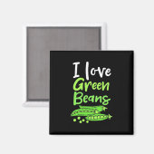 Vegetarian I love Green Bans Magneet (Voorkant / Achterkant)