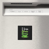 Vegetarian I love Green Bans Magneet (Insitu (Vaatwasser))