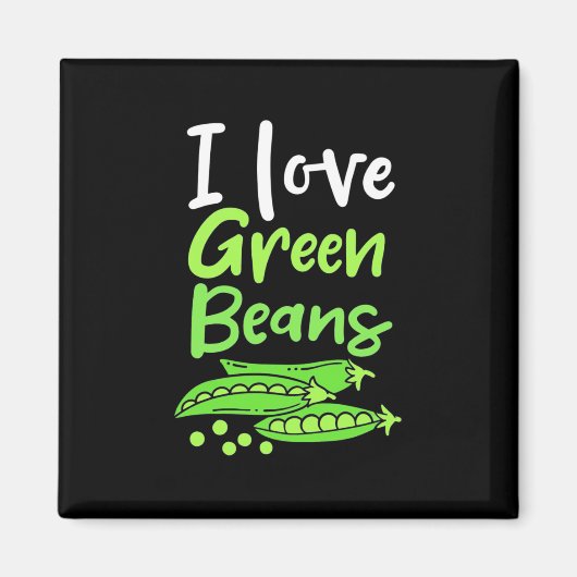 Vegetarian I love Green Bans Magneet (Voorkant)