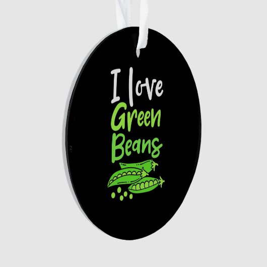 Vegetarian I love Green Bans Ornament (voorkant)