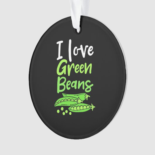 Vegetarian I love Green Bans Ornament (voorkant)